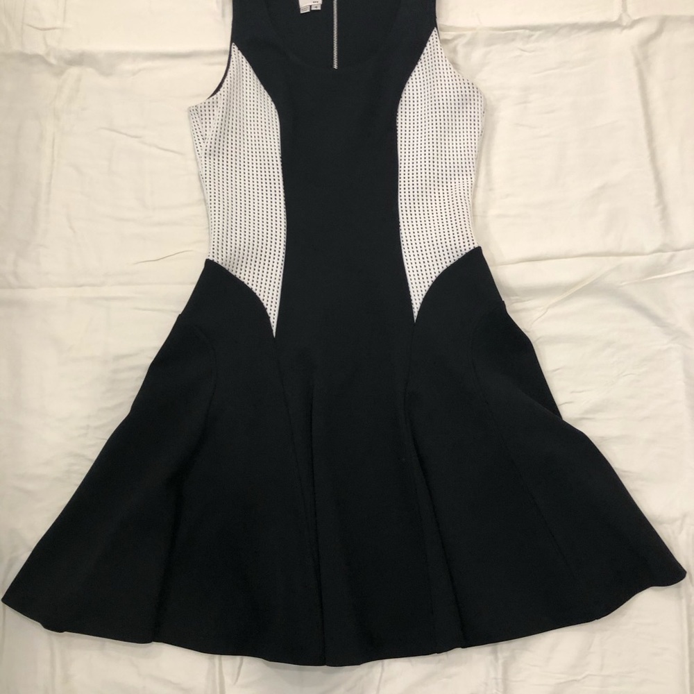 Ali Ra Black/White Fit and Flare Dress
